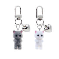 Llavero De Gato Flocado Lindo Colgante Para Teléfono Y Auriculares Adorno Para Bolsa Y Coche Joyería Regalo Para Todas Las Edades - details 11