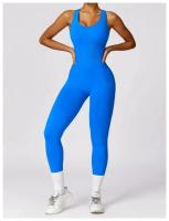 Traje de Yoga sin Costuras Bodysuit de Exercicio Adelgazante Material de Nylon Patrón Sólido - details 8