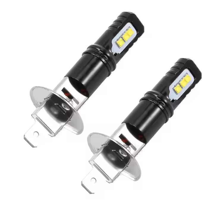 2x H1 6000k Super White 6000lm Drl Kit de bombillas LED para faros delanteros Luz de carretera Nuevo - 1