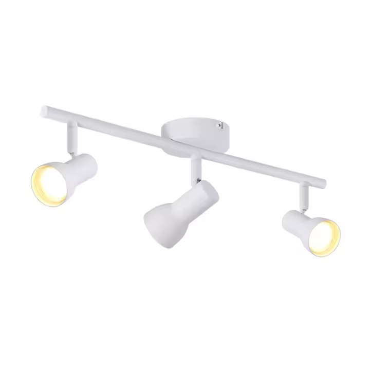 CBJKTX Foco de techo GU10 3 llamas 350 °   lámpara de techo giratoria para sala de estar cocina - 1
