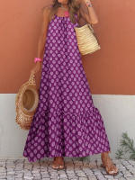 Vestido Boho Largo sin Mangas Vestido de Playa Bohemio para Mujer en Verano - details 20