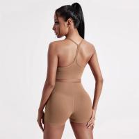 Sujetador deportivo de color liso con forma de Y para mujer, top suave y ajustado, entrenamiento integral, trotar, gimnasio, yoga, ropa interior con almohadilla para el pecho - details 9