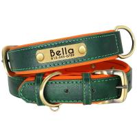 Collar de Cuero Personalizado para Perros Suave y Almohadilla Placa de Identificación de Mascota - details 8