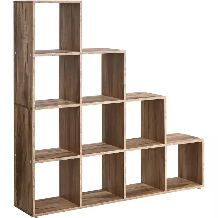 Estante de Libros de 10 Cubos Diseño Abierto con Compartimentos Decoración, Fotos, Plantas - 1