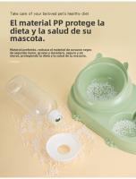 Cuenco para gatos, cuenco doble, agua potable automática, cuenco de comida para cachorros, agua potable para mascotas, suministros para perros y gatos - details 3