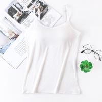 Camisola De Mujer Con Push-up Y Rellenos De Sujetador Anti-walking Color Sólido Talla Única Top De Verano De Algodón - details 5
