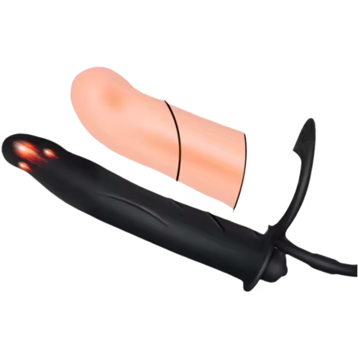 Leten Vibradores de Doble Penetración Juguete de Juego para Adultos para Parejas Plug Anal y Bucal - 1
