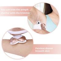 Depiladora eléctrica indolora para mujeres, máquina de afeitar femenina para piernas, cuerpo, labios, mejillas y barbilla - details 1