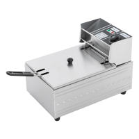 Fritura Profesional de Acero Inoxidable 2500 W, 6 L, con Cesta y Cubierta - details 0