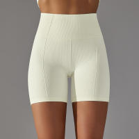 Hamidou-pantalones cortos deportivos de Yoga para mujer, mallas transpirables sin costuras para correr, ciclismo, cintura alta, entrenamiento, gimnasio, Verano - details 9