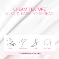 LAIKOU Crema depilatoria áreas íntimas crema depiladora indolora salud removedor de cabello inhibidor de crecimiento cuidado del cuerpo de mujer 50g - details 9