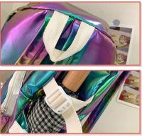 Mochila coreana de gran capacidad para estudiantes de secundaria y universidad, nueva mochila láser versátil de estilo japonés - details 31