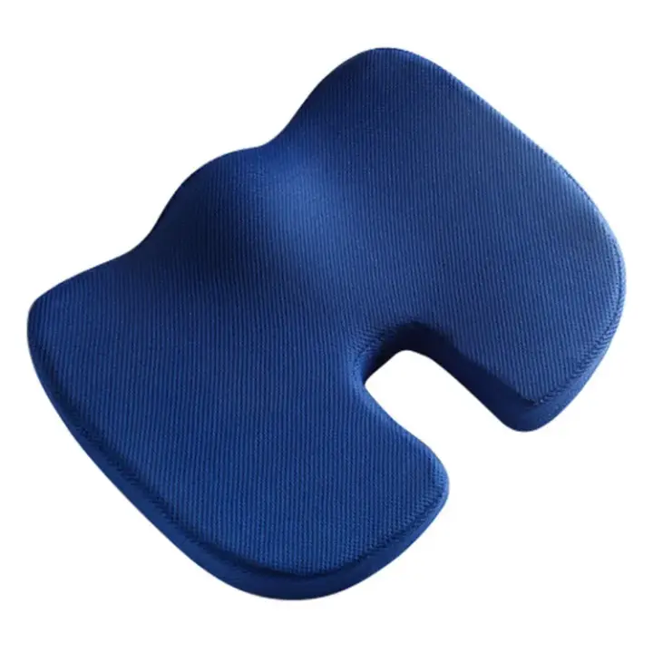 Cojín de Asiento para Oficina Silla de Cojín de Espuma de Memoria Alivio del Dolor Lumbar Cojín de Masaje para Coche y Oficina Soporte de Cadera - 1