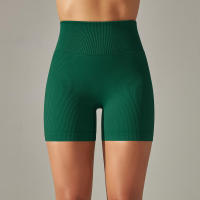 Hamidou-pantalones cortos deportivos de Yoga para mujer, mallas sin costuras para correr, ciclismo, cintura alta, entrenamiento, gimnasio, Verano - details 19