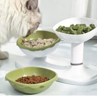 Cuenco ajustable para mascotas de gran capacidad, cuenco desmontable para base alta para gatos, cuenco doble de plástico, cuenco de alimentación para comida de perros, gatitos y cachorros - details 5