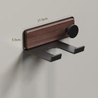 Soporte para secador de pelo de madera sin perforación, estante de almacenamiento para secador de pelo autoadhesivo impermeable, estante de baño de montaje en pared a prueba de herrumbre - details 7