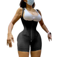 Body de Alta Compresión para Mujer, Faja con Cierre de Ojos, Control de Barriga, Recortador de Muslos, Body Shaper, Original Colombiano - details 11