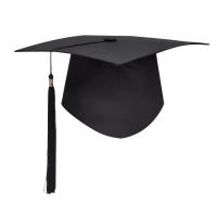 Juego de gorra y faja de graduación ajustables, elegante, con borlas, sombrero académico y cinturones, accesorios para fotos de plástico, 2 uds. - details 1