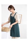 Delantal de cocina de estilo japonés nuevos, delantales de jardinería resistentes a las manchas con espalda cruzada, delantal de lino y algodón para mujer para adultos y niños - details 8