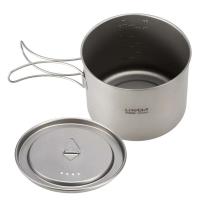 Lixada - maceta colgante portátil de titanio ultraligera, 900 ml/1600 ml, con asa plegable con tapa, utilizada para acampar al aire libre, hacer senderismo, - details 39