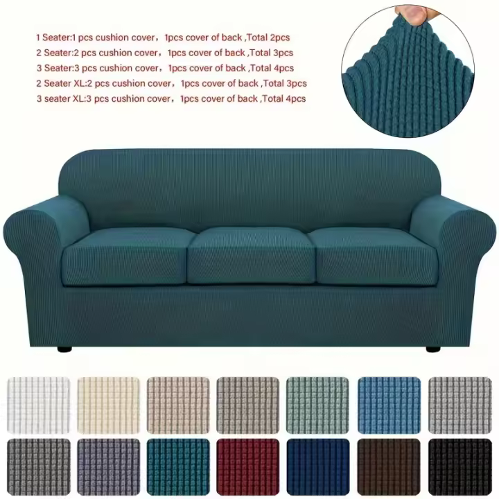 Funda De Sofá Elástica Antideslizante, Protector De Muebles Para dormitorio, 1 unidad - 1