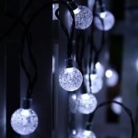 Luz Global de Energía Solar Bola de Cristal LED Impermeable para Jardín Patio Bistro Café Gazebo Fiesta de Ocio Decoración al Aire Libre por RXUNS - details 1