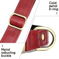 perro personalizado, collares cuero PU personalizados perros, Collar identificación de mascotas acolchado suave para perros - details 5