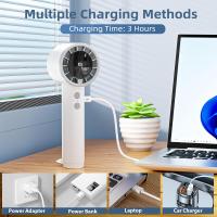 Ventilador portátil Mini ventilador con batería recargable, blanco - details 5