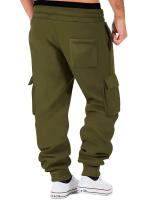 Pantalones de Sudadera para Hombres Ajuste Recto, Manga Larga, Multiple Bolsillos, Cordón, Ropa de Calle y Deportiva - details 22