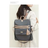 Mochila De Trabajo ligera para mujer, morral de viaje informal, resistente al agua, color negro y rosa - details 6