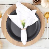 12 piezas de servilletas de lino, servilletas de lino con dobladillo, servilletas de lino para cena, servilletas de tela lavables de lino - details 9