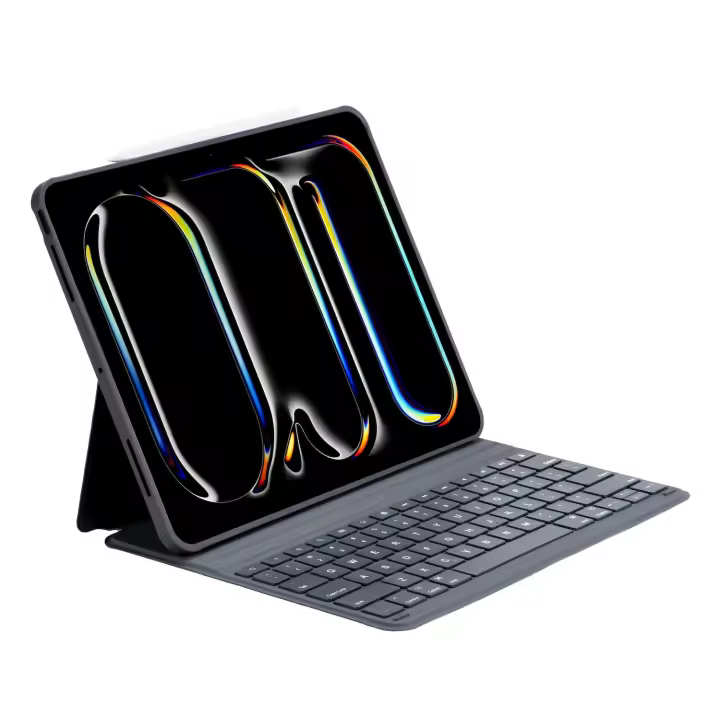 Teclado inalámbrico con funda de cuero delgada para iPad Pro de 13 pulgadas M4 2024 - 1