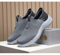 Los hombres zapatos transpirables de malla tejida ultra-ligeros con suela gruesa de pedal. - details 8
