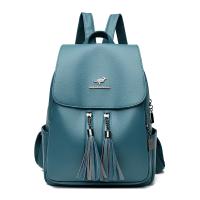Mochila antirrobo de cuero suave de alta calidad para mujer, bolso de hombro informal, bolso escolar de gran capacidad, a la mod - details 12