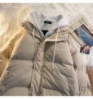 Versión de moda coreana, ropa de algodón de ocio para invierno, chaqueta gruesa multifuncional falsa con dos bolsillos y cremallera para mujer - details 1