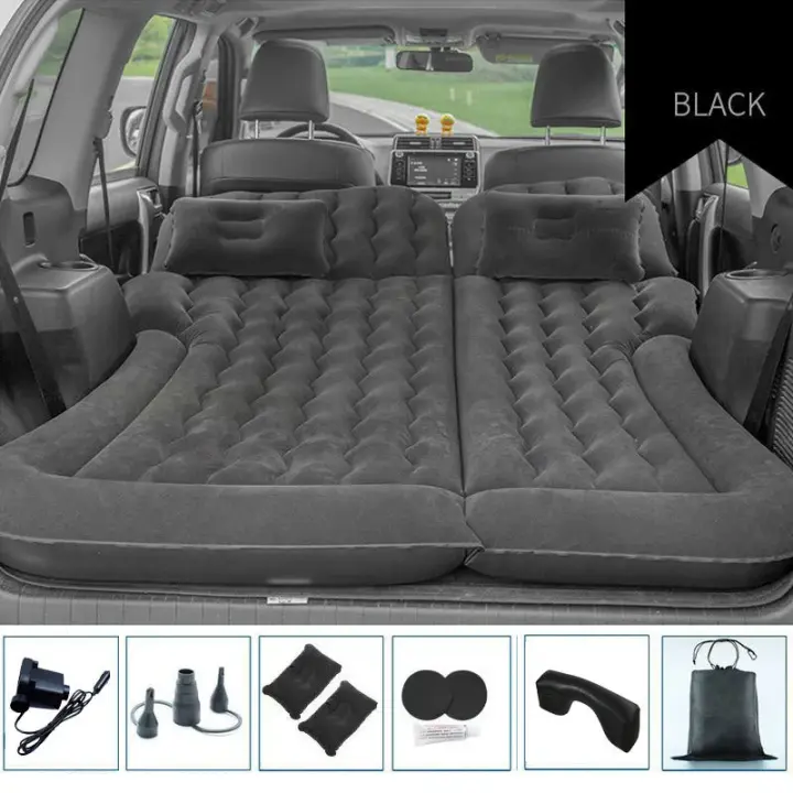 Colchón inflable portátil para acampar con almohadas y bomba de aire, cama de aire para coche, SUV, almohadilla para dormir - 1