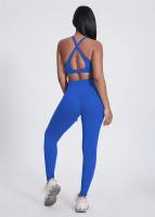 SHINBENE-Sujetador deportivo de cuello alto para entrenamiento, sostén con relleno cruzado en la espalda, ideal para Yoga - details 14