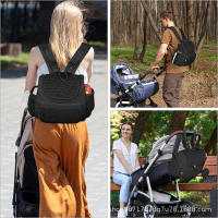 Bolsas de pañales para mamá, bolsa colgante para cochecito de bebé, mochilas de pañales de gran capacidad con cambiador, cómodas bolsas de lactancia para bebé - details 0
