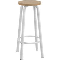 Cocina Silla de Comedor Taburete Alto para Salon Cocina Estructura de Metal, Asiento de - details 1