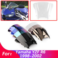 Parabrisas de Moto para YAMAHA YZF R6 600 YZFR6 1998-2002 Doble Burbuja Accesorios de Deflector de Parabrisas - details 0