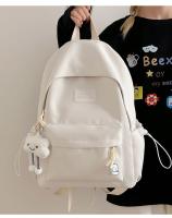 Mochilas simples y versátilesMochila para estudiantes de secundaria Mochila para estudiantes universitarios de gran capacidad Mochila de color sólido de estilo coreano - details 5