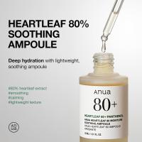 Anua Heartleaf 80 Ampollas Suavizante Hidratante para Piel de Vidrio Fórmula Ligera, No Graso, Cuidado de la Belleza Coreano 30ml/1.01 fl.oz - details 1