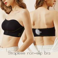 Sujetador Invisibles Sin Tirantes Para Mujer Sin Aros Push up Antideslizante Lencería Sexy De Novia Para Pechos Grandes S-XL Talla Grande - details 2