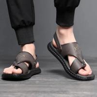 Sandalias de Verano para Hombres Uso Interior y Exterior Zapatillas de Playa Casuales Cuero Suave - details 18