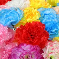 10 Uds nuevo clavel Artificial de tacto Real multicolor 35cm flores falsas 3D clavel rama decoración de fiesta - details 7