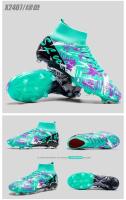 Los zapatos de fútbol avanzados para hombres están hechos de plantillas de TPU transpirables para materiales deportivos de verano, con un buen agarre en la parte inferior de las uñas. - details 12