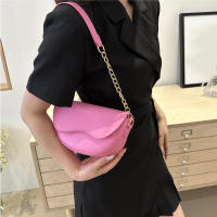 Bolso de hombro con doble correa para mujer, bolso cruzado de cuero PU versátil, moda informal de Color sólido - details 19