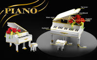 bdydt micro building blocks set piano architecture set for adult