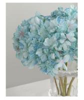 Ramo de hortensias de tela de seda DIY, paquete de flores artificiales Retro Vintage, decoración de boda de flores falsas - details 15