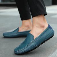Mocasines Transpirables De Cuero Genuino, Mocasines Informales, Zapatos De Cuero Para Hombre, Calzado Plano Formal Italiano Para Conducir - details 23